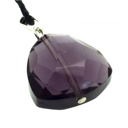 Triangular Violet Andara Crystal Pendant